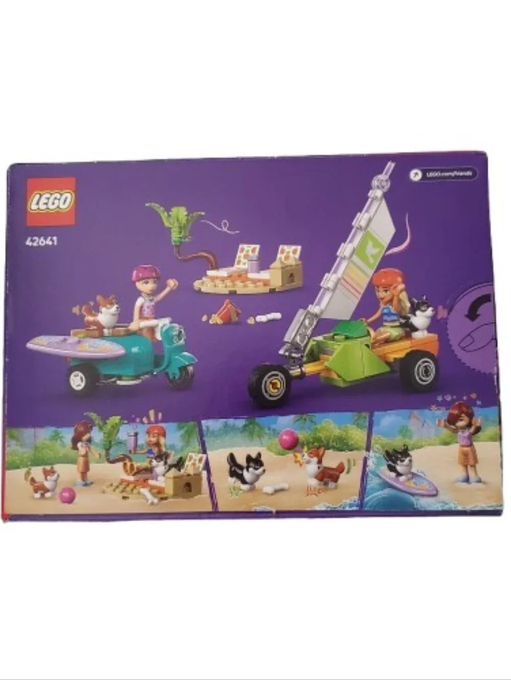 New In Box LEGO Friends Surfing Dog and Scooter Adventure 42641